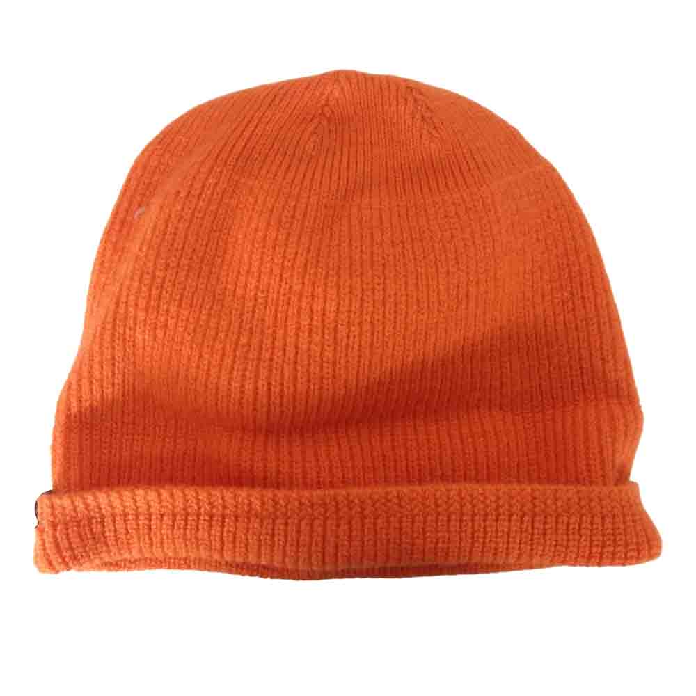 USA製 Wool Knit Watch Cap ウール ニット ウォッチ キャップ ビーニー オレンジ系【中古】
