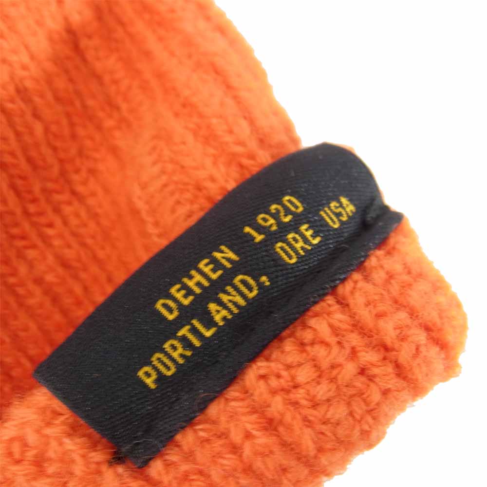 USA製 Wool Knit Watch Cap ウール ニット ウォッチ キャップ ビーニー オレンジ系【中古】