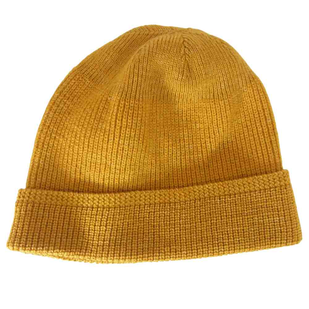 USA製 Wool Knit Watch Cap Old Gold ウール ニット ウォッチ キャップ ビーニー イエロー系【中古】