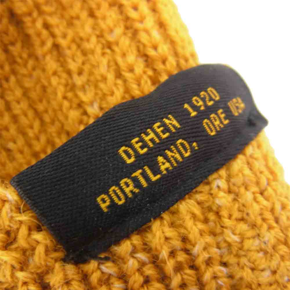 USA製 Wool Knit Watch Cap Old Gold ウール ニット ウォッチ キャップ ビーニー イエロー系【中古】