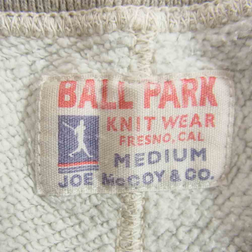 The REAL McCOY'S ザリアルマッコイズ  BALL PARK ボールパーク ステンシル スウェット パンツ グレー系 M【中古】