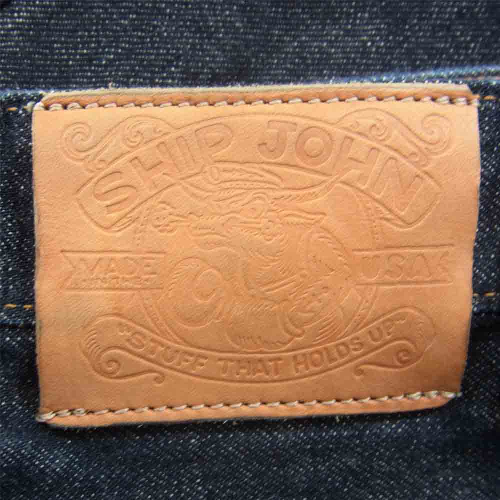シップジョン USA製 Shaver Jeans シェーバー ジーンズ 14oz デニム インディゴブルー系 33【中古】