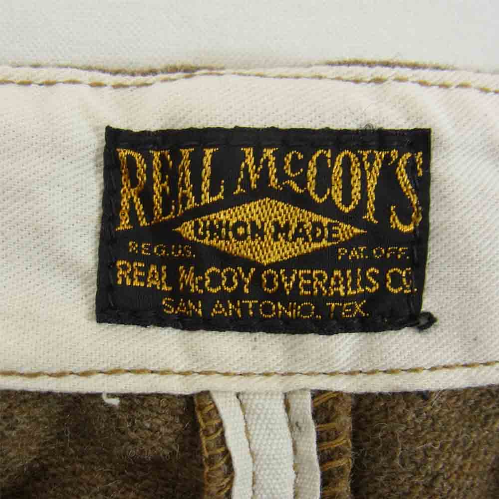 The REAL McCOY'S ザリアルマッコイズ M1917 WOOL COMBAT FIELD BREECHES ウール ブリーチズ ジョッパーズ パンツ ブラウン系 34【中古】