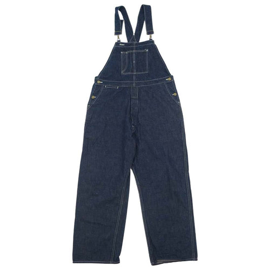 The REAL McCOY'S ザリアルマッコイズ JOE McCOY 8hour union DENIM OVER ALLS デニム オーバーオール インディゴブルー系 32【中古】