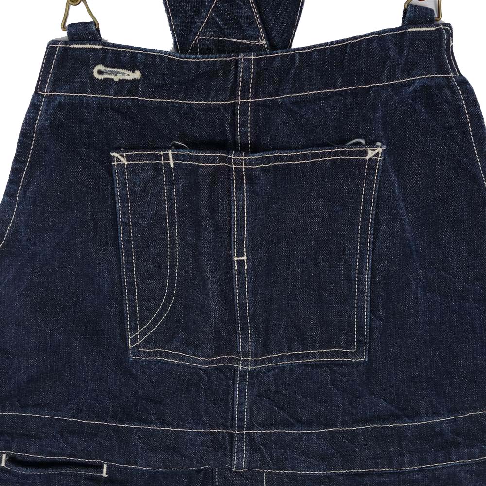 The REAL McCOY'S ザリアルマッコイズ JOE McCOY 8hour union DENIM OVER ALLS デニム オーバーオール インディゴブルー系 32【中古】