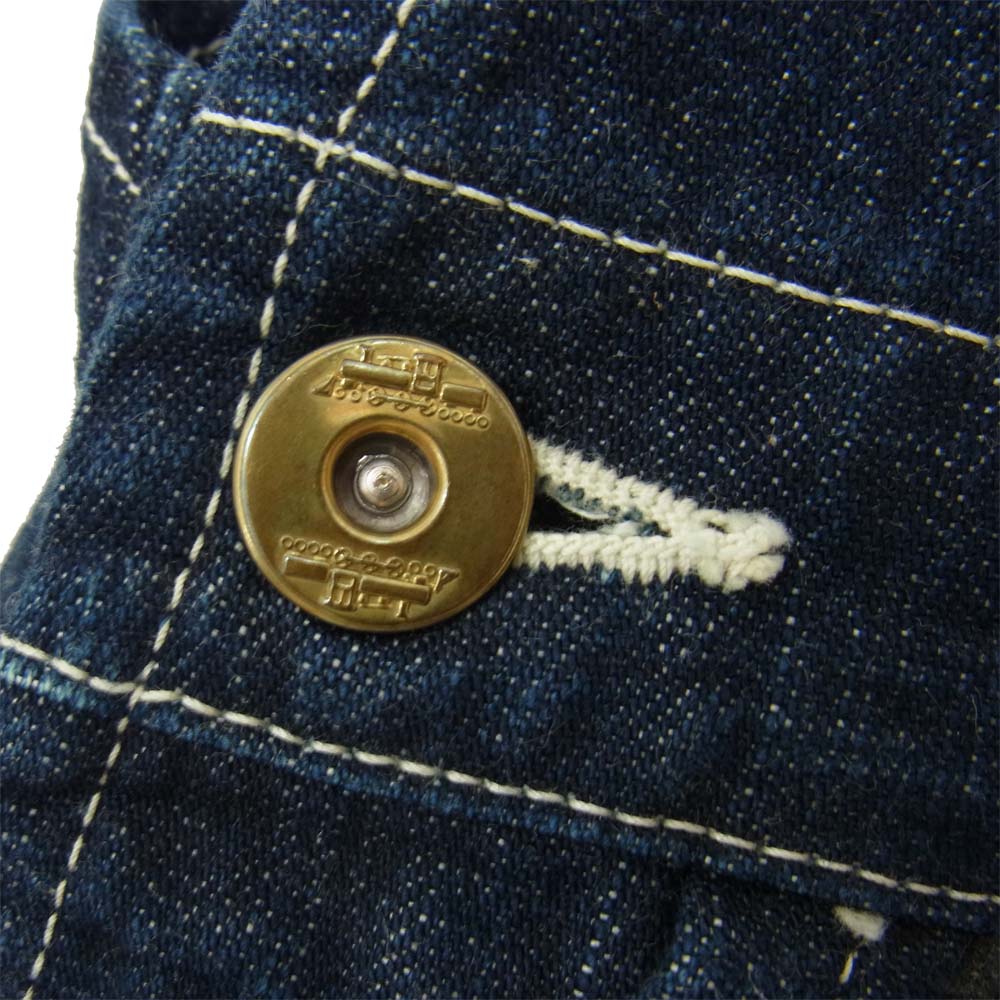 The REAL McCOY'S ザリアルマッコイズ JOE McCOY 8hour union DENIM OVER ALLS デニム オーバーオール インディゴブルー系 32【中古】