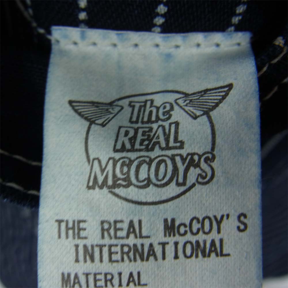 The REAL McCOY'S ザリアルマッコイズ JOE McCOY 8hour union ウォバッシュ ストライプ オーバーオール ネイビー系 32【中古】