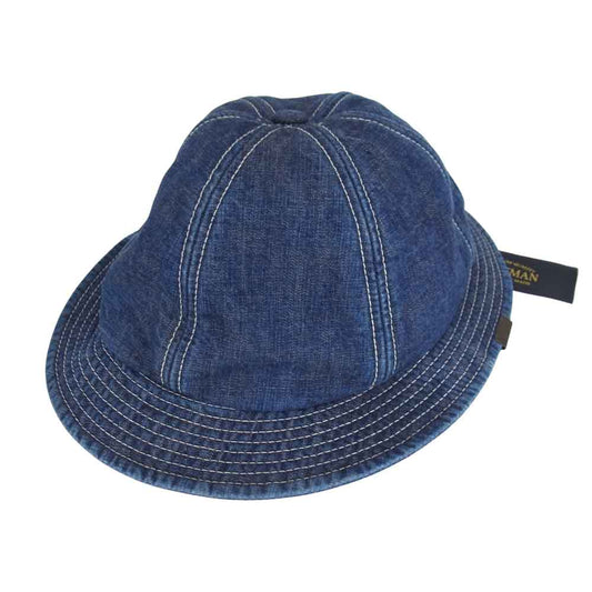 ミスターファットマン 5213004 INDIGO BELL HAT 裏地ブランケット インディゴ ベル ハット インディゴブルー系 FREE【新古品】【未使用】【中古】