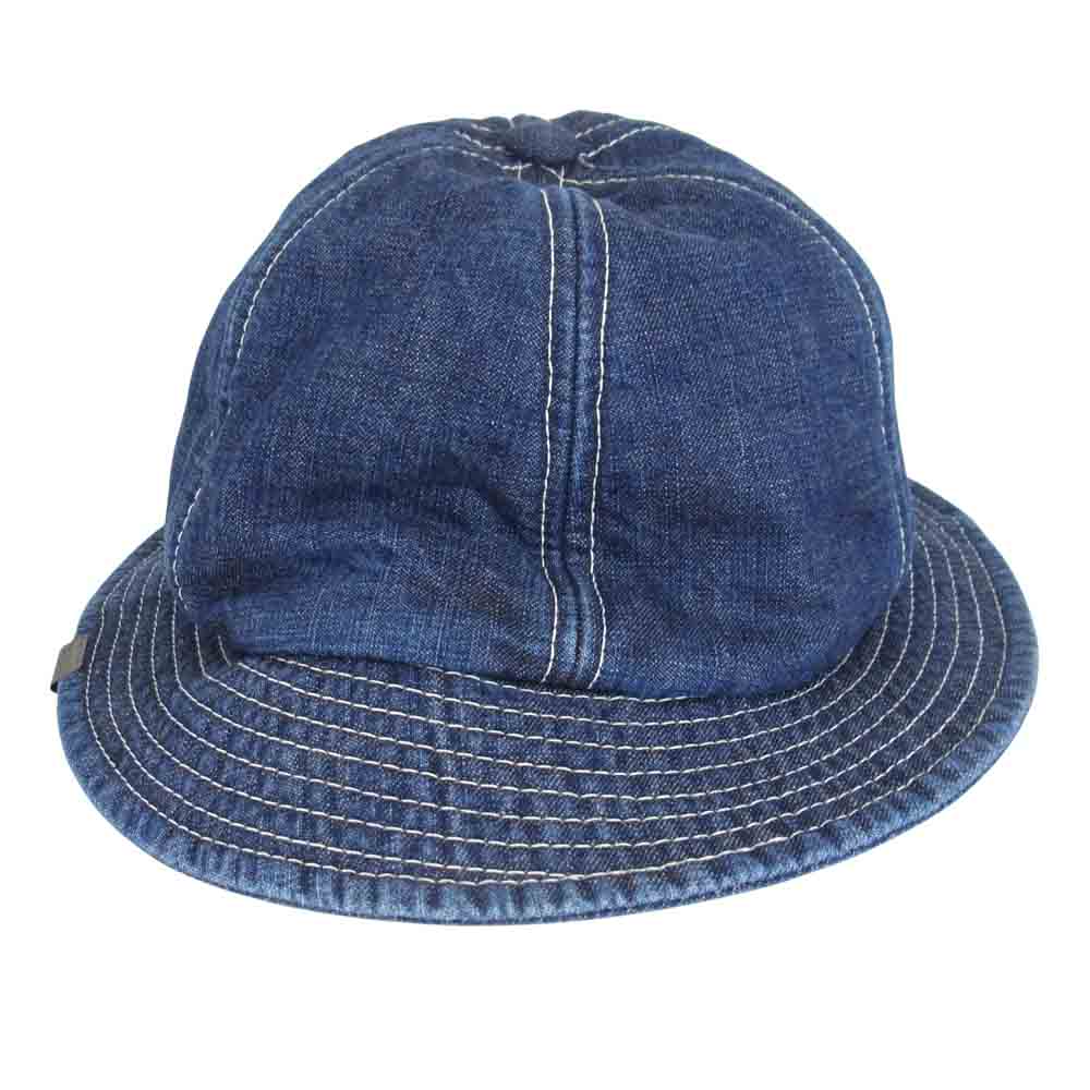 ミスターファットマン 5213004 INDIGO BELL HAT 裏地ブランケット インディゴ ベル ハット インディゴブルー系 FREE【新古品】【未使用】【中古】