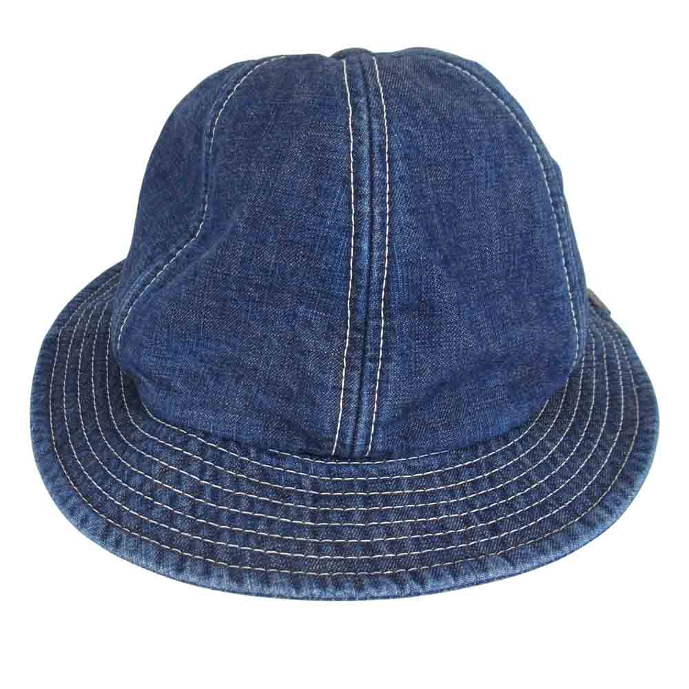 ミスターファットマン 5213004 INDIGO BELL HAT 裏地ブランケット インディゴ ベル ハット インディゴブルー系 FREE【新古品】【未使用】【中古】