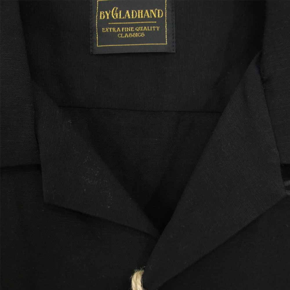 BY GLADHAND バイグラッドハンド BYGH-20-SS-17 PORTRAITS レーヨン オープンカラー 開襟 半袖 シャツ ブラック系【美品】【中古】