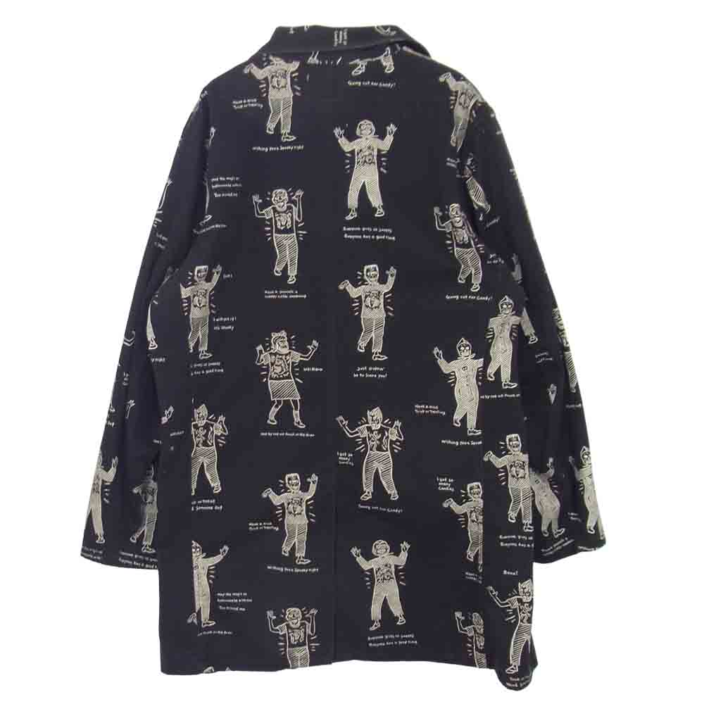 WEIRDO ウィアード WRD-17-SS-05 COSTUMES COAT 総柄 ショート コート ジャケット ブラック系 XL【中古】