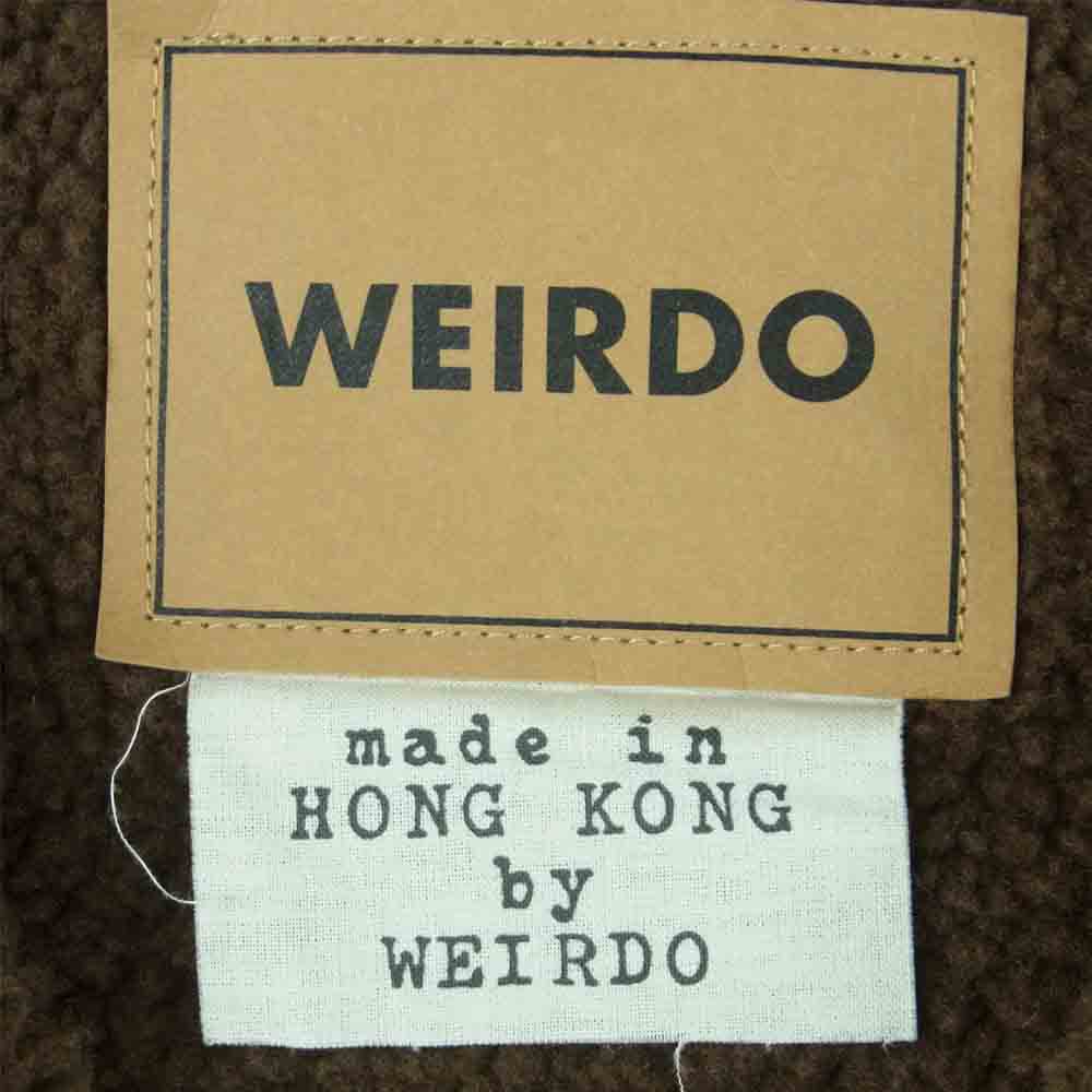 WEIRDO ウィアード WRD-19-AW-02 LIGHT RANCH VEST HOG SKIN 裏ボア フォグ スキン ライト ランチ ベスト ブラウン系 XL【中古】