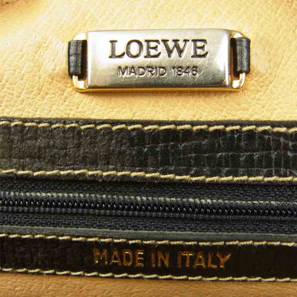 LOEWE ロエベ ヘリテージ ハンドバッグ ブラック系【中古】