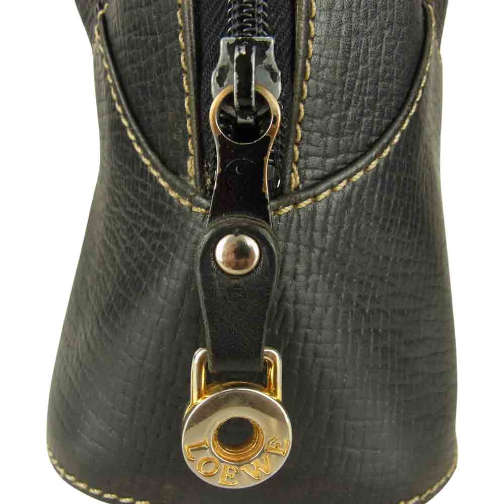 LOEWE ロエベ ヘリテージ ハンドバッグ ブラック系【中古】