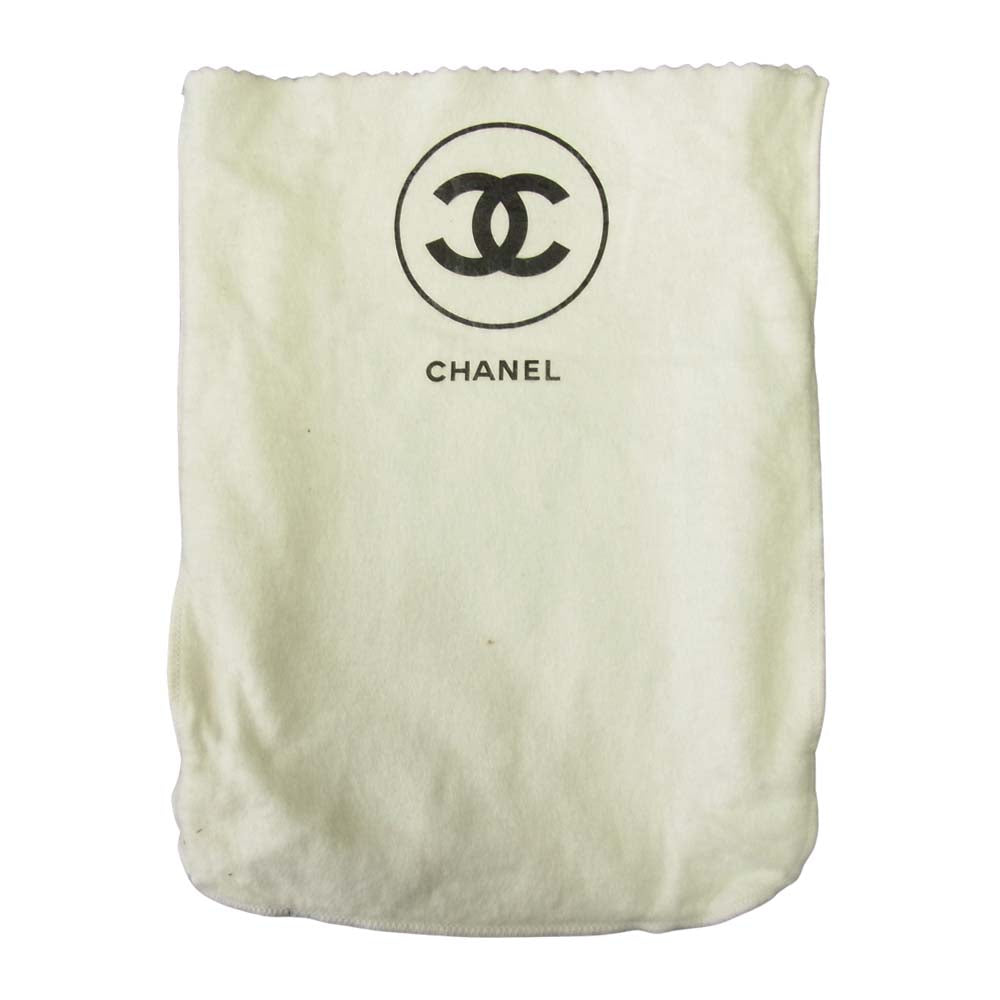 CHANEL シャネル ヴィンテージ コットン マトラッセ ココマーク チェーンショルダー ネイビー系【中古】