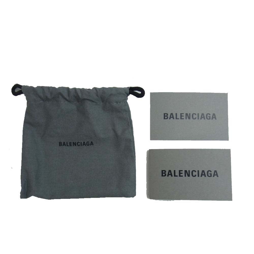 BALENCIAGA バレンシアガ 391446 DLQ0N 7155 パピエ ミニ ペーパー ウォレット  イエロー系 表記無し【中古】
