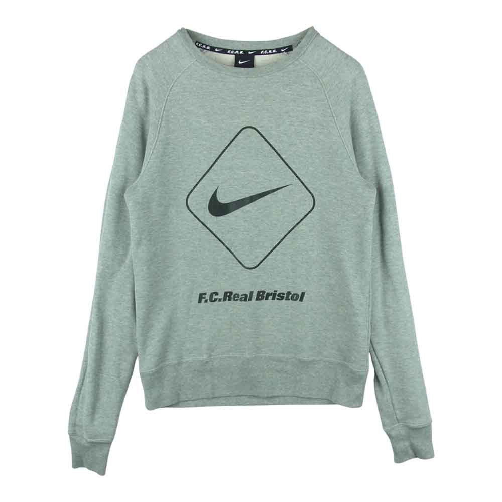 F.C.R.B. エフシーアールビー 16SS 823128-020 NIKE ナイキ EMBLEM CREWNECK SWEAT エンブレム クルーネック スウェット グレー系 S【中古】
