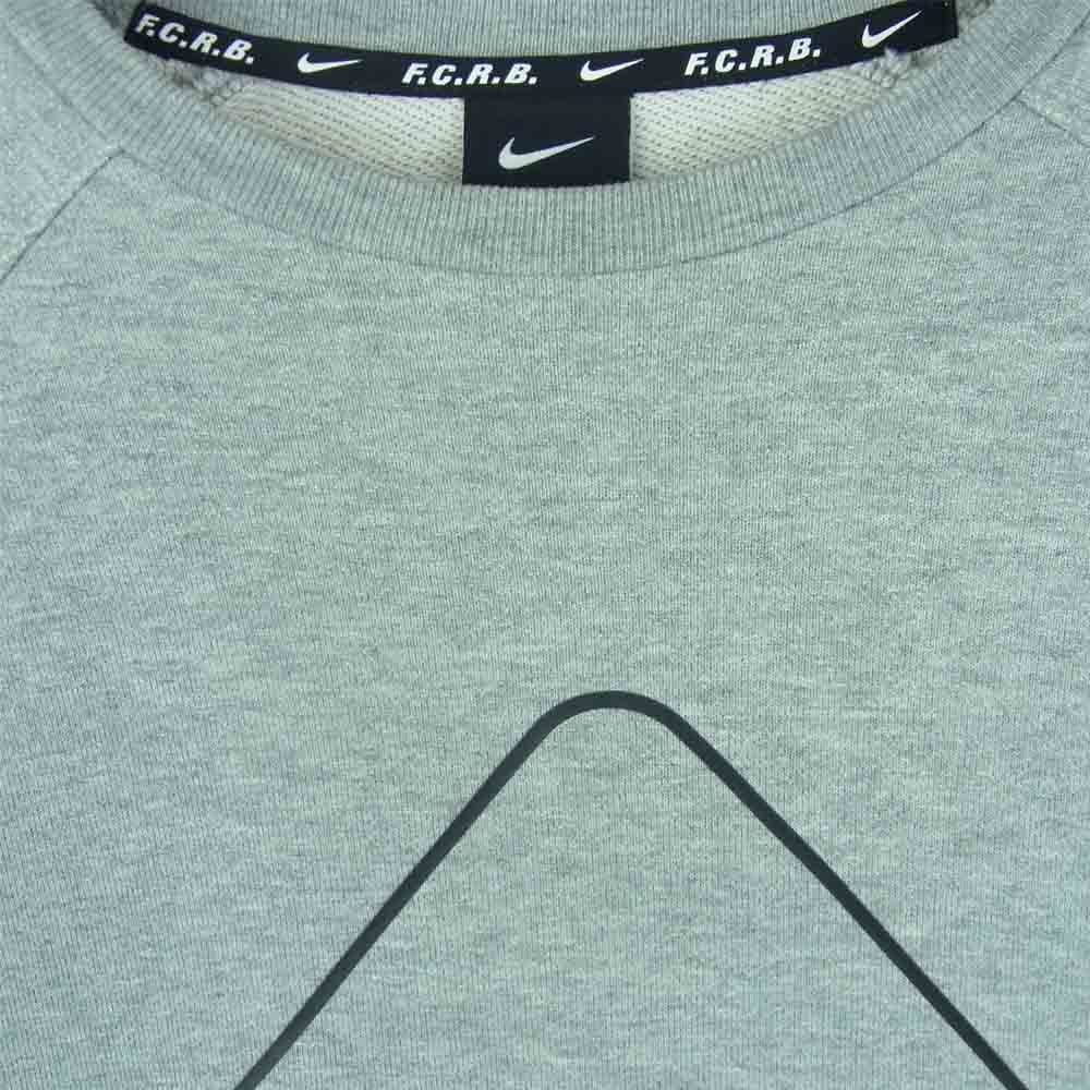 F.C.R.B. エフシーアールビー 16SS 823128-020 NIKE ナイキ EMBLEM CREWNECK SWEAT エンブレム クルーネック スウェット グレー系 S【中古】
