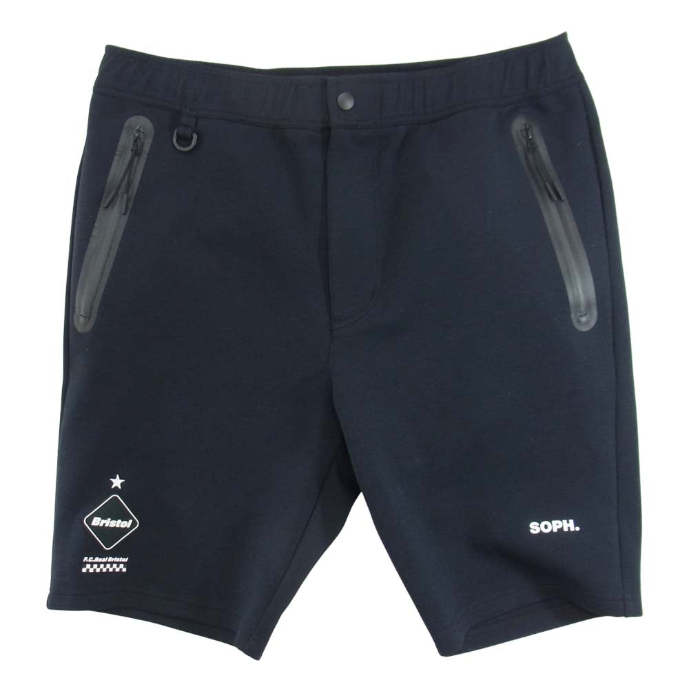F.C.R.B. エフシーアールビー 19SS FCRB-190022 SWEAT TRAINING SHORTS スウェット トレーニング ショーツ ハーフ パンツ ブラック ブラック系 M【中古】