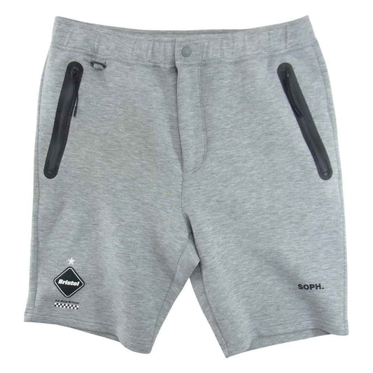 F.C.R.B. エフシーアールビー 19SS FCRB-190022 SWEAT TRAINING SHORTS スウェット トレーニング ショーツ ハーフ パンツ グレー グレー系 M【美品】【中古】