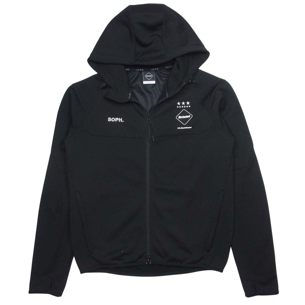 F.C.R.B. エフシーアールビー 16AW FCRB-167017 VENTILATION HOODY ベンチレーション フーディ ジップアップ パーカー ブラック系 S【中古】