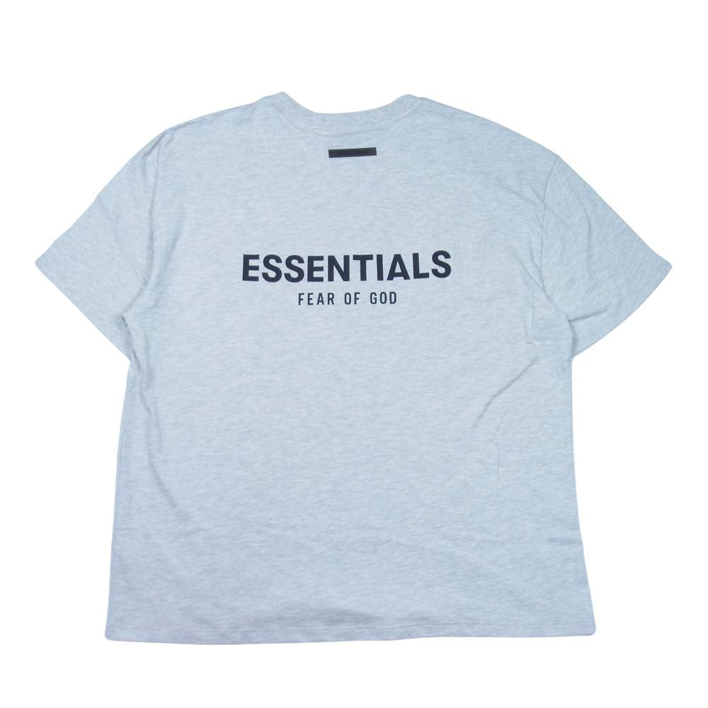 FEAR OF GOD フィアオブゴッド ESSENTIALS エッセンシャルズ バックプリント Tシャツ グレー系 L【美品】【中古】