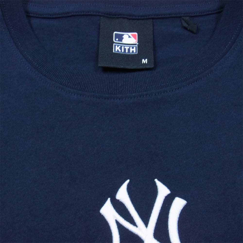 キス NEW YORK YANKEES ヤンキース Tシャツ ダークネイビー系【中古】