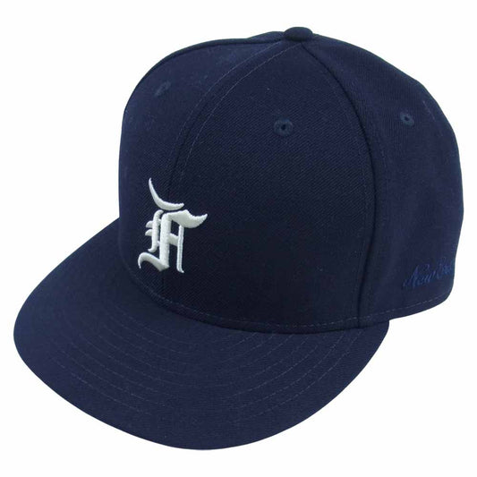 FEAR OF GOD フィアオブゴッド ESSENTIALS エッセンシャルズ NEW ERA ネイビー系 7 1/8【美品】【中古】