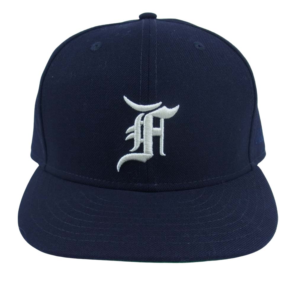 FEAR OF GOD フィアオブゴッド ESSENTIALS エッセンシャルズ NEW ERA ネイビー系 7 1/8【美品】【中古】