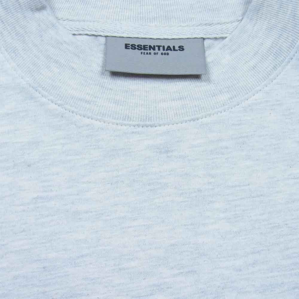 FEAR OF GOD フィアオブゴッド ESSENTIALS エッセンシャルズ バックプリント 長袖 Tシャツ グレー系 M【美品】【中古】