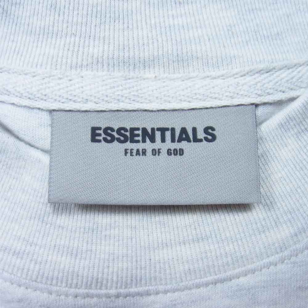 FEAR OF GOD フィアオブゴッド ESSENTIALS エッセンシャルズ バックプリント 長袖 Tシャツ グレー系 M【美品】【中古】