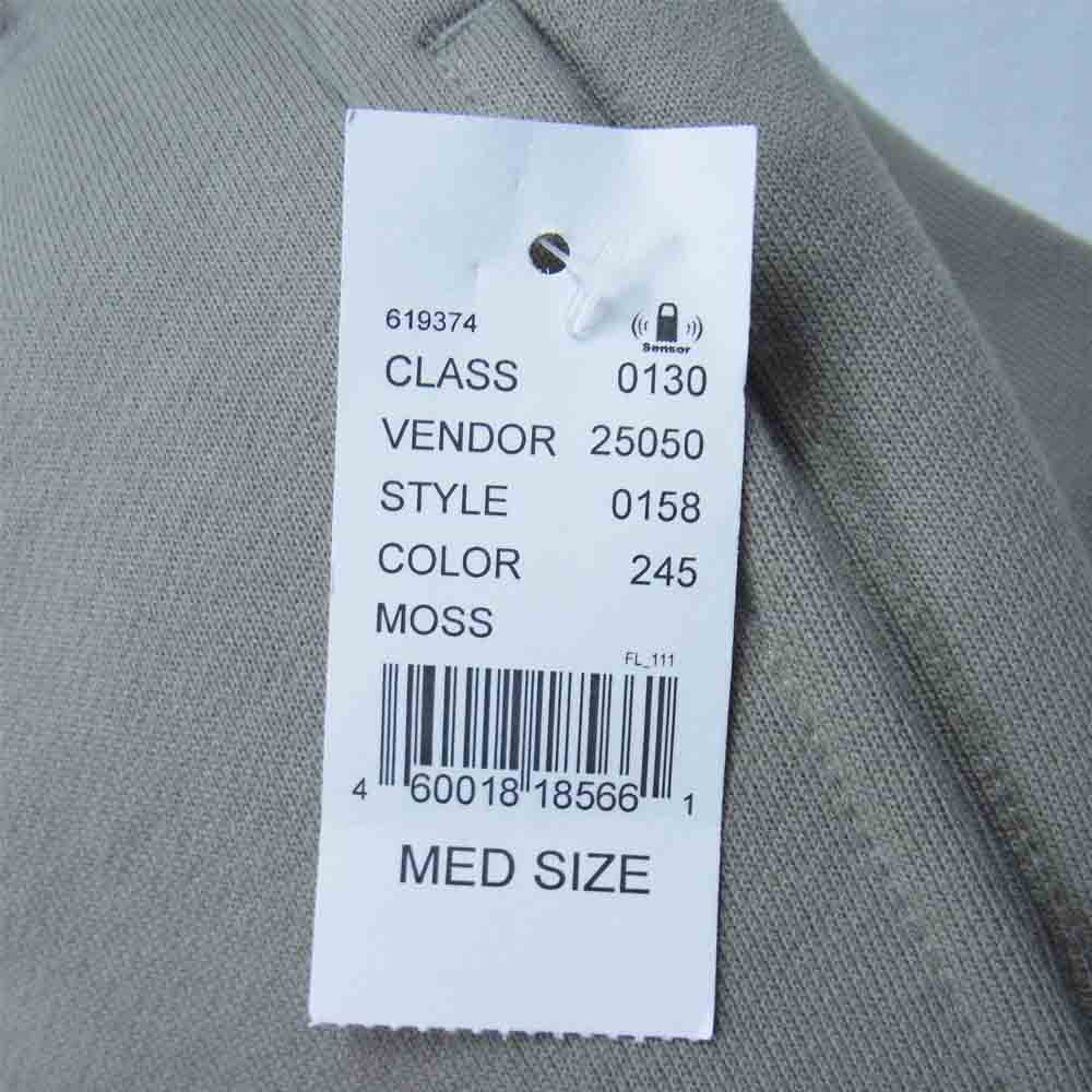 FEAR OF GOD フィアオブゴッド ESSENTIALS エッセンシャルズ ロゴ プリント スウェットパンツ カーキ系 M【極上美品】【中古】