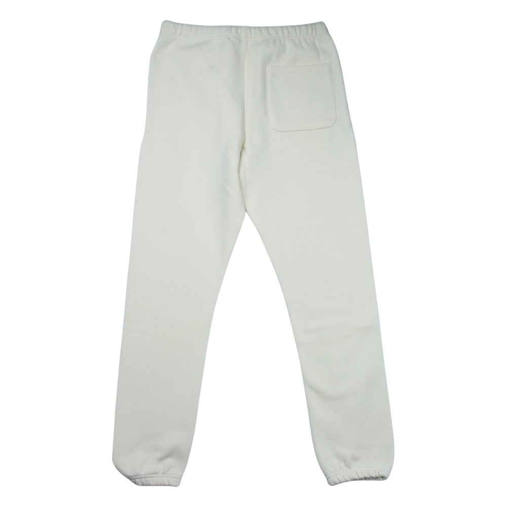 FEAR OF GOD フィアオブゴッド ESSENTIALS エッセンシャルズ ロゴ プリント スウェットパンツ クリーム M【極上美品】【中古】