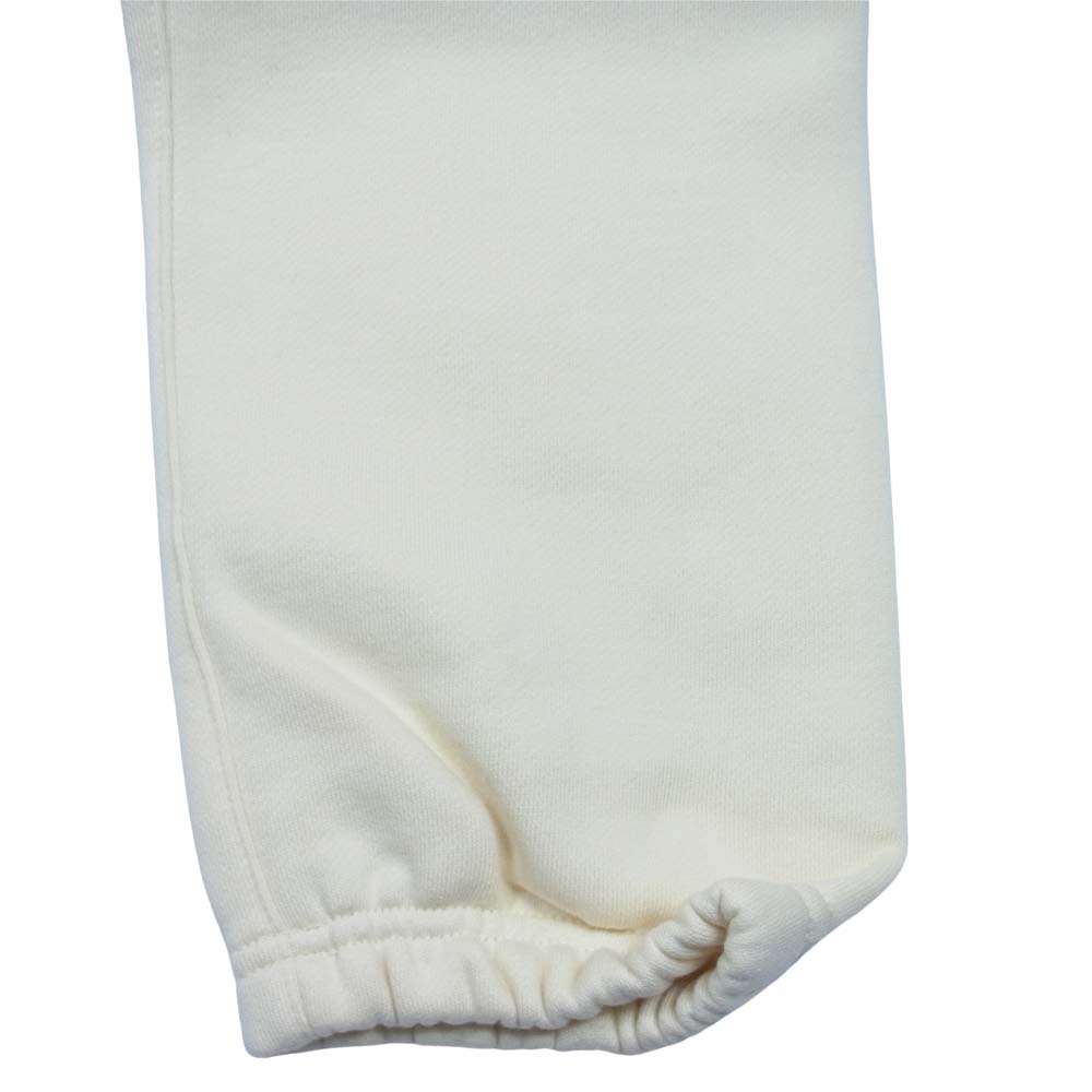 FEAR OF GOD フィアオブゴッド ESSENTIALS エッセンシャルズ ロゴ プリント スウェットパンツ クリーム M【極上美品】【中古】