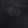 CHROME HEARTS クロムハーツ（原本無） スクロールラベル プリント 胸ポケット Tシャツ ブラック系 L【中古】