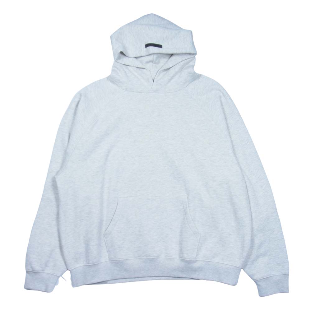 FEAR OF GOD フィアオブゴッド ESSENTIALS エッセンシャルズ バックプリント プルオーバー パーカー ライトグレー系 XL【中古】