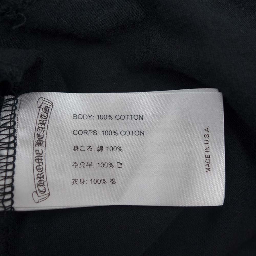 CHROME HEARTS クロムハーツ（原本無） CHプラス 胸ポケット 長袖Tシャツ ブラック系 L【中古】