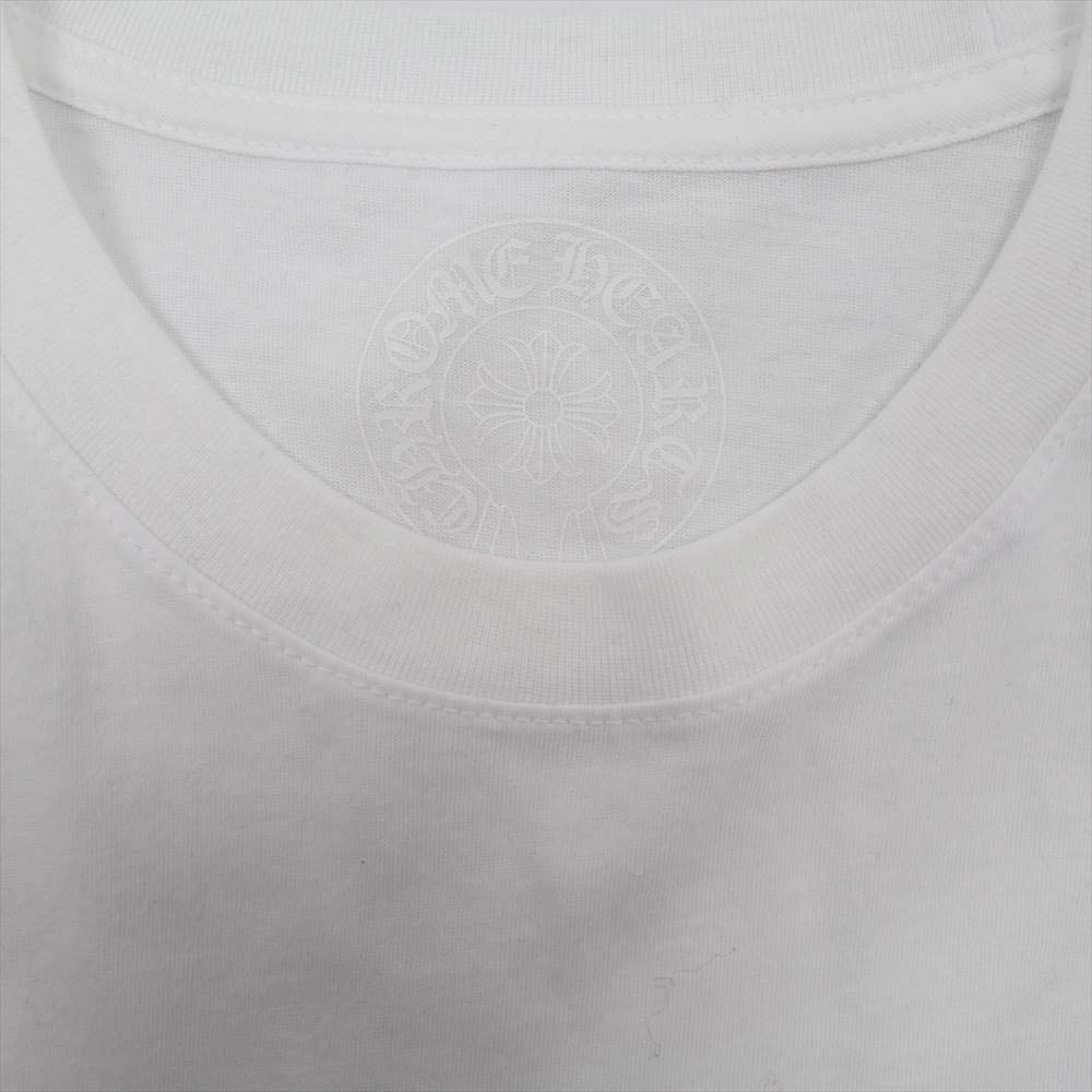 CHROME HEARTS クロムハーツ（原本無） ホースシュー 胸プリント ポケット 長袖Tシャツ  ホワイト系 L【中古】
