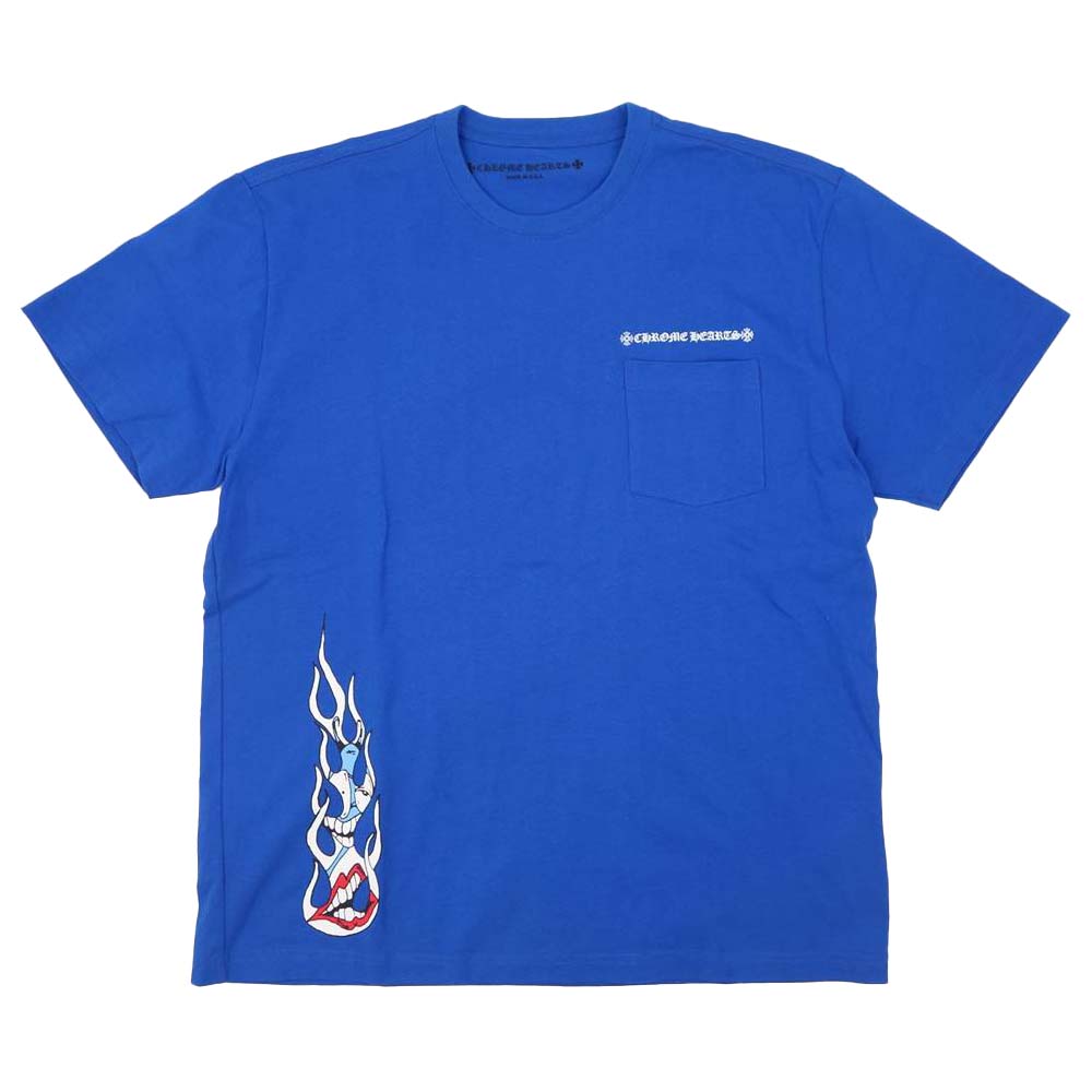 CHROME HEARTS クロムハーツ（原本無） MATTY BOY Space Tee マッティボーイ スペース ブルー系 XL【中古】