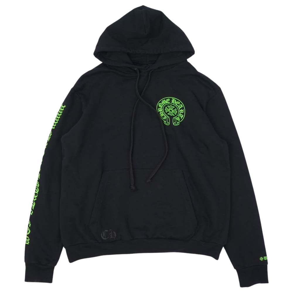 CHROME HEARTS クロムハーツ（原本無） HD PLVR CHARITY チャリティCHプラスレザーパッチプルオーバー ブラック系 L【中古】