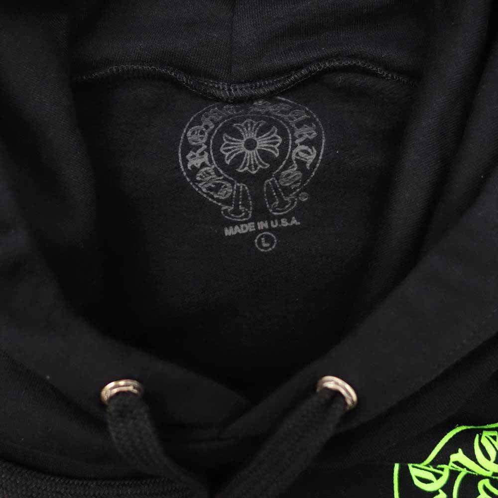 CHROME HEARTS クロムハーツ（原本無） HD PLVR CHARITY チャリティCHプラスレザーパッチプルオーバー ブラック系 L【中古】