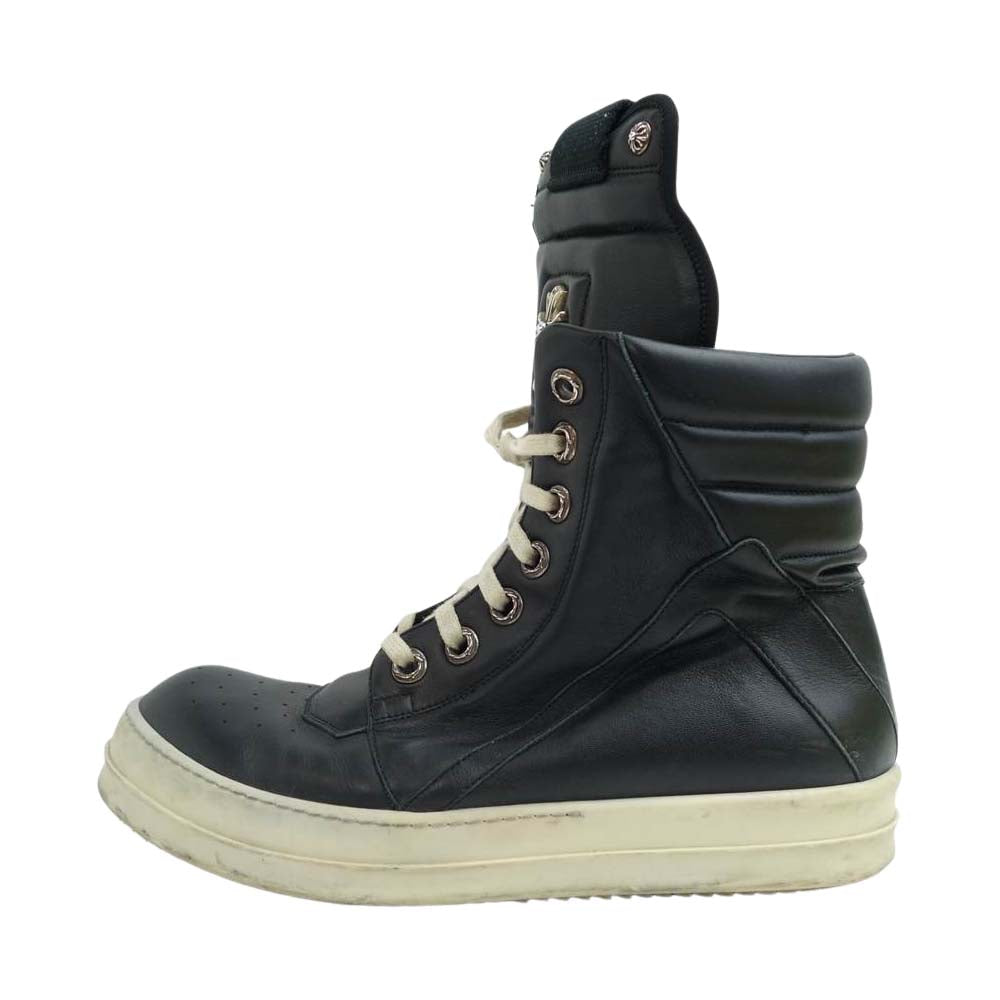 CHROME HEARTS クロムハーツ（原本無） Rick Owens リックオウエンス CHクロス ジオバスケット ハイカット ブラック系 43【中古】