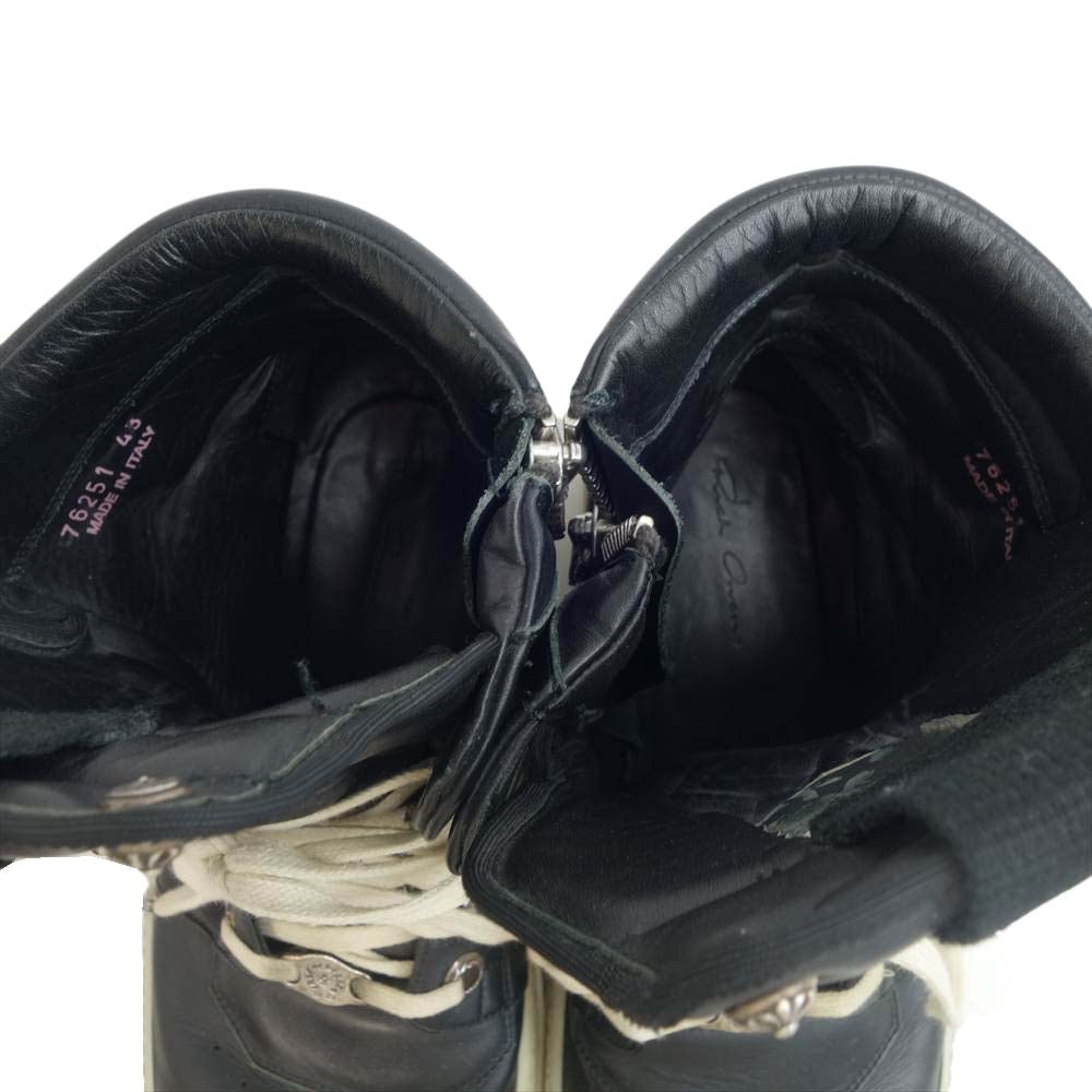 CHROME HEARTS クロムハーツ（原本無） Rick Owens リックオウエンス CHクロス ジオバスケット ハイカット ブラック系 43【中古】