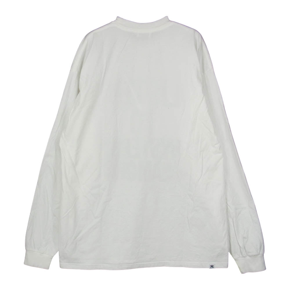 HYSTERIC GLAMOUR ヒステリックグラマー 02211CL02 LISTEN TO HG L/S ロンT Tシャツ ホワイト系 L【中古】