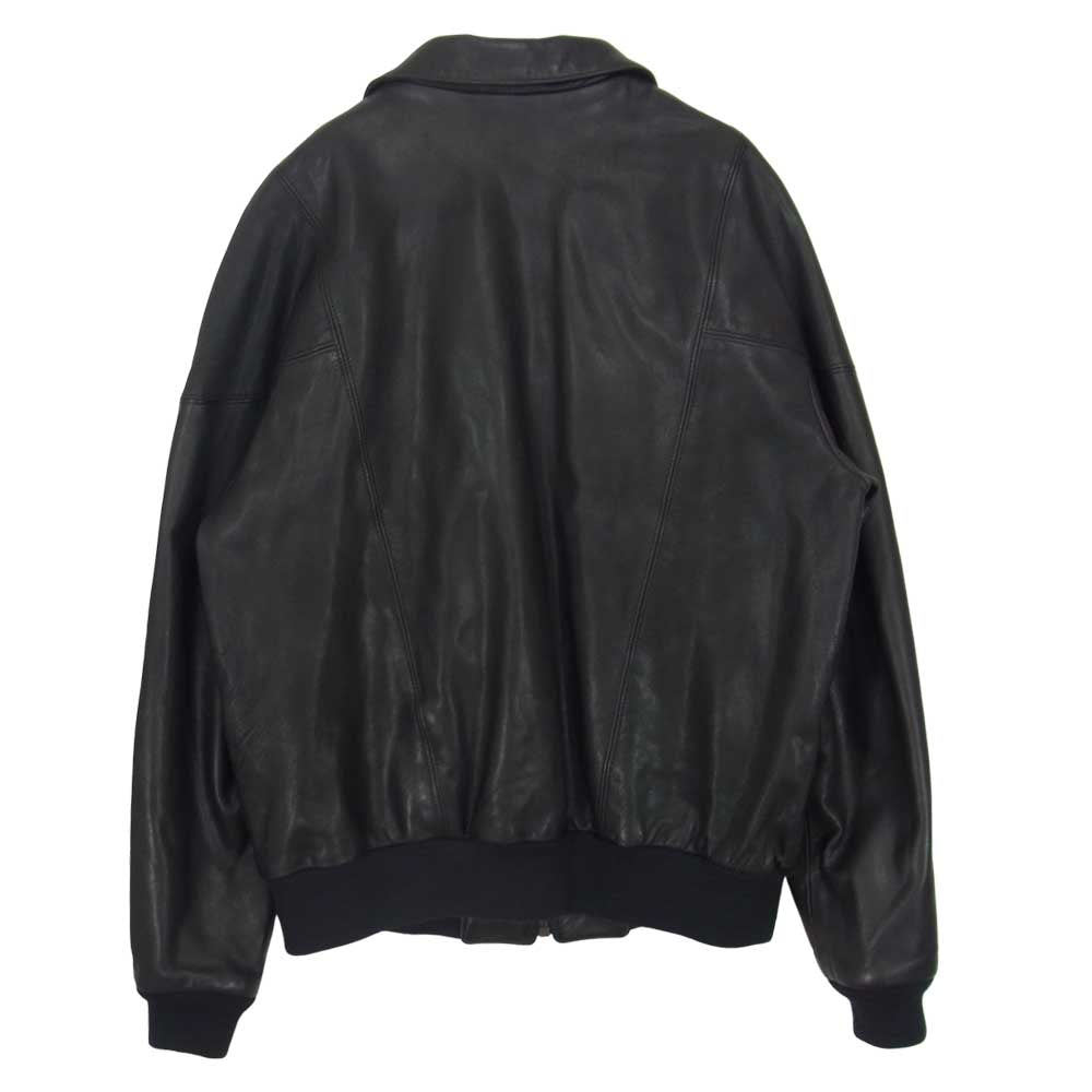 HYSTERIC GLAMOUR ヒステリックグラマー 02203LB04 野口強 コラボ レザージャケット ブルゾン ブラック系 L【中古】