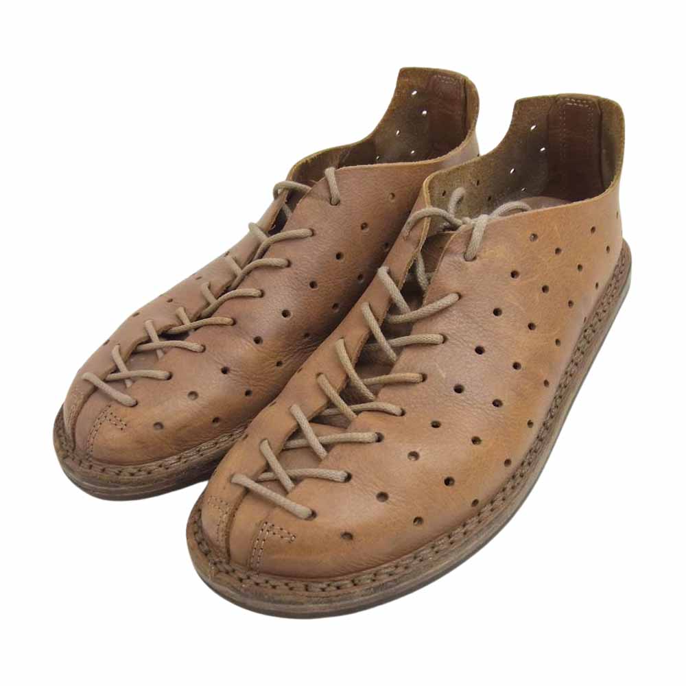 trippen トリッペン パンチング レザー シューズ ブラウン系【中古】