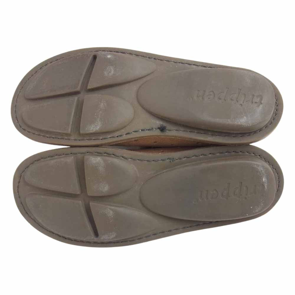 trippen トリッペン パンチング レザー シューズ ブラウン系【中古】