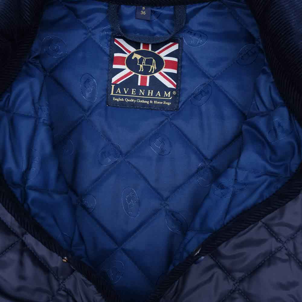 LAVENHAM ラベンハム キルティング ジャケット ネイビー系 S【中古