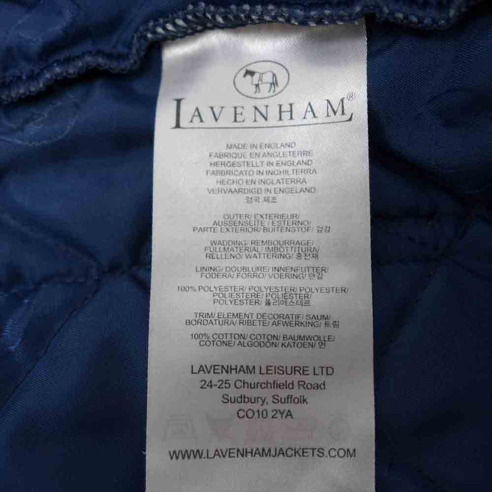 LAVENHAM ラベンハム キルティング ジャケット ネイビー系 S【中古】